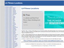 Tablet Screenshot of lafitnesslocation.com